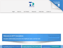 Tablet Screenshot of mtpinnovations.com